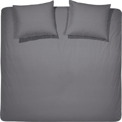 Cinderella morning duvet cover - double - flannel - twin - 240x200 220 cm - anthracite + 2 pillowcases 60x70