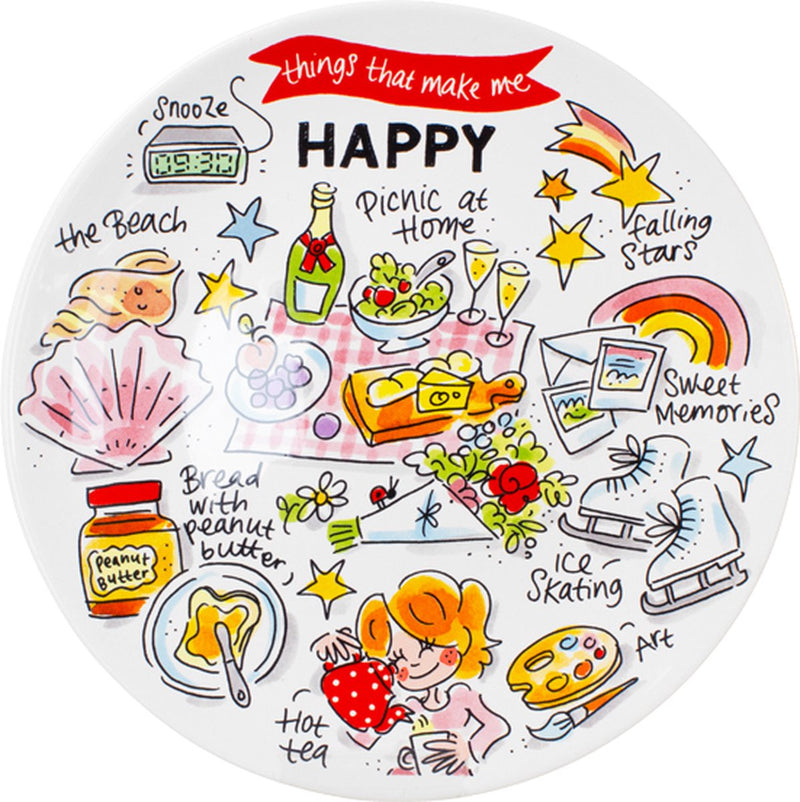 Amsterdam rubia, feliz - plato 22cm