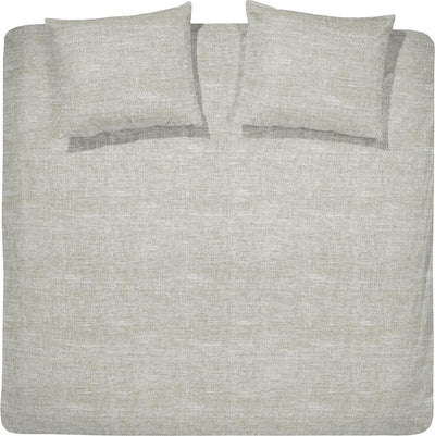 Funda nórdica Cenicienta lyn - 2 personas - algodón - camas gemelas - 240 x 200 220 cm - lino natural + 2 fundas de almohada 60x70