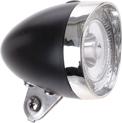 Simson front fork headlight Classic Mini Black incl. Bat. map
