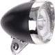 Simson front fork headlight Classic Mini Black incl. Bat. map