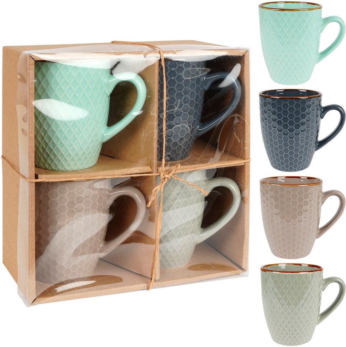 Tazze in ceramica Vilde 270 ml 4 pezzi - set - tazze - tazzine caffè - tazzine - tazza caffè
