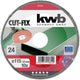 Carta vetrata Kwb 715824 per levigatrice a disco grana (num) 24 (ø) 115 mm 10 pezzo(i)