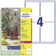 Avery zweckform laseretiket avery 99 - 1x139mm transparant 25 vel 4 etiketten per vel