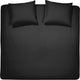 Copripiumino weekend Cenerentola - matrimoniale - cotone - twin extra large - 260x200 220 cm - nero + 2 federe 60x70