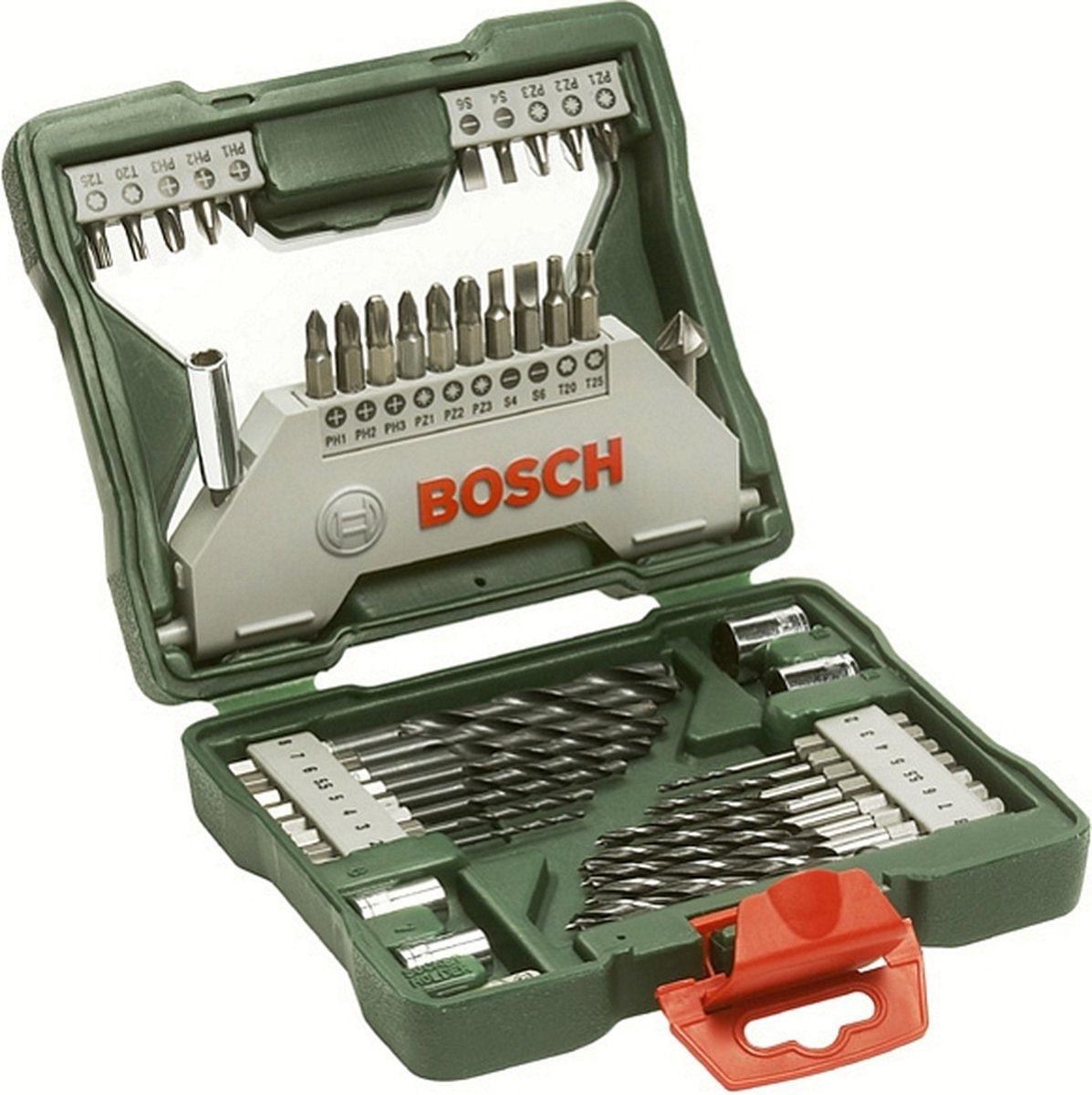 Set punte Bosch x-line - 43 pezzi - con gambo esagonale per legno e punte per metallo HSS