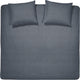 Copripiumino lyn Cenerentola - 2 persone - cotone - letti gemelli extra large - 260x200 220 cm - antracite + 2 federe 60x70