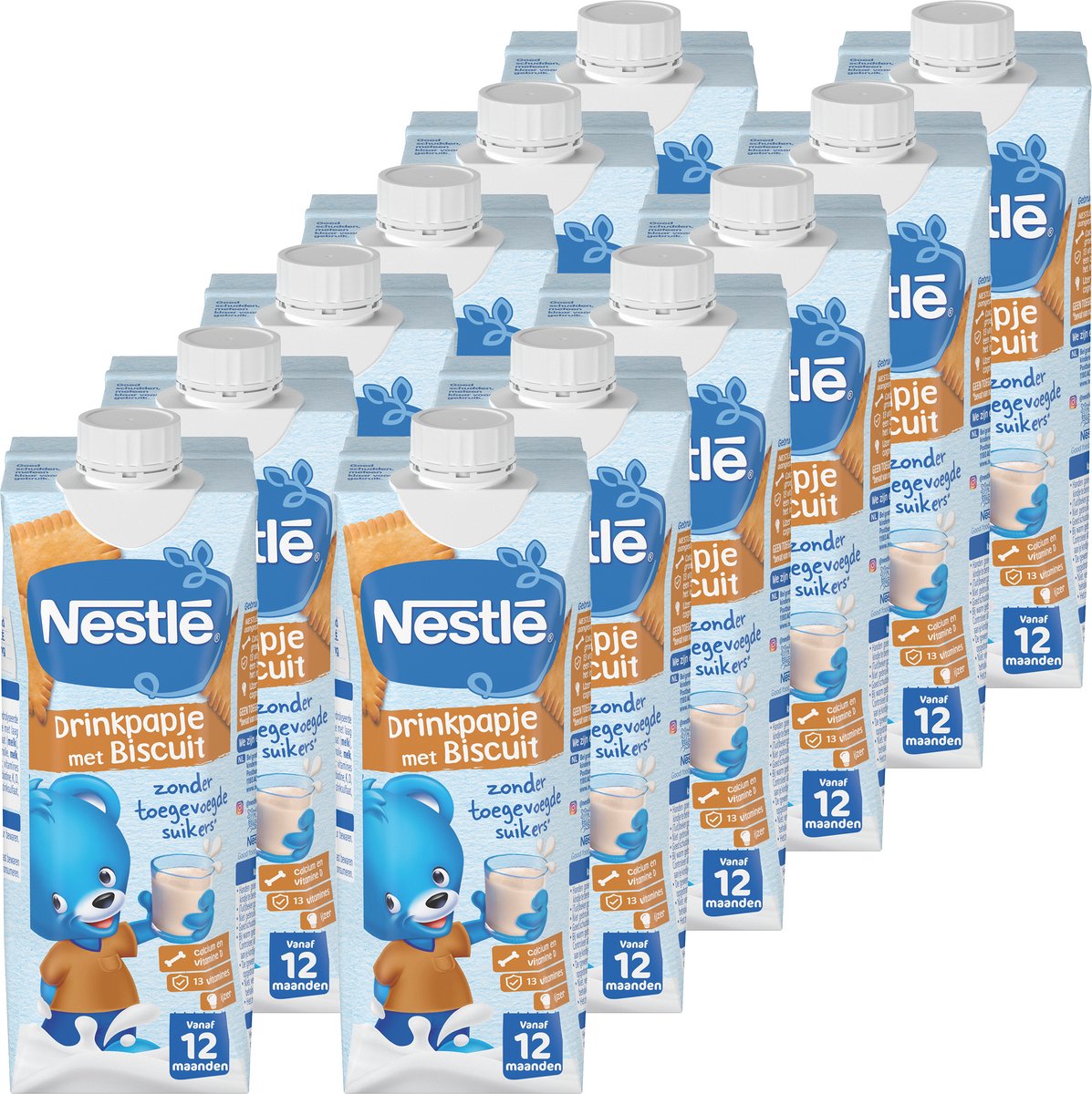 Nestlé pigiama porridge drink biscotto 12x500ml