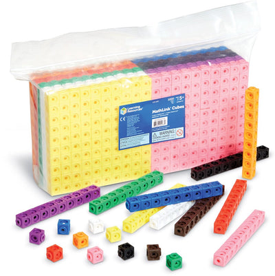 Learning resources mathlink® cubes - value set of 1000 pieces