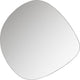 Woood philou spiegel - glas metaal - zwart - 60x59x0,5