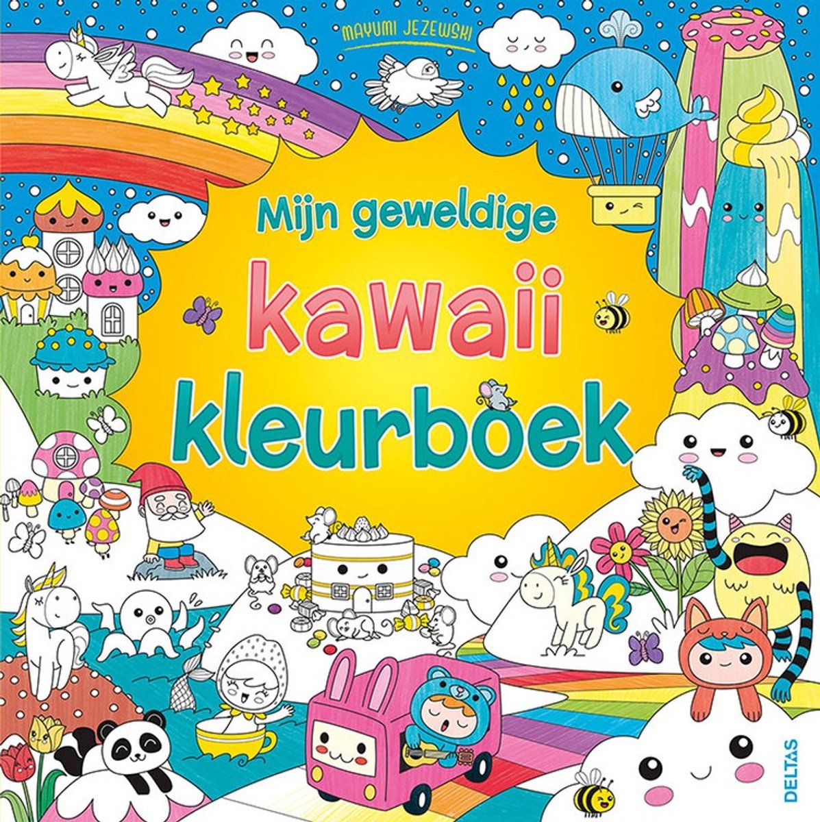 Deltas mi increíble libro para colorear kawaii