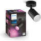 Faretto da superficie Philips hue fugato - luce bianca e colorata - 1-spot - nero