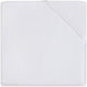 Jollein sábana bajera ajustable para cuna de algodón 60x120cm - blanco