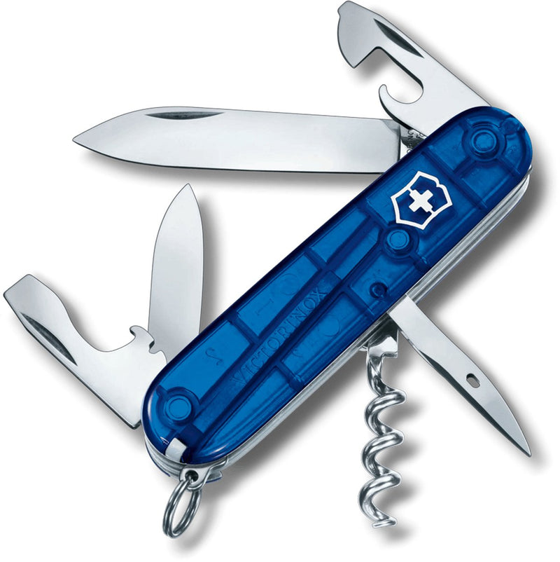 Coltello tascabile spartan Victorinox - 12 funzioni - blu trasparente