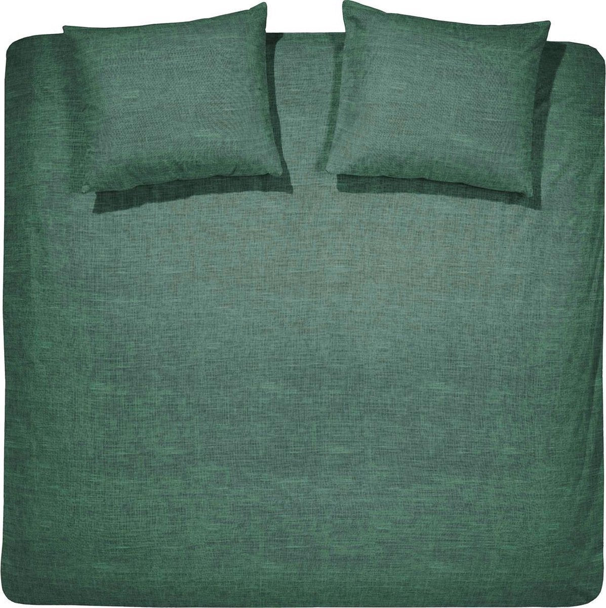 Copripiumino Cenerentola lyn - 2 persone - cotone - twin extra large - 260x200 220 cm - verde + 2 federe 60x70