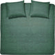 Copripiumino Cenerentola lyn - 2 persone - cotone - twin extra large - 260x200 220 cm - verde + 2 federe 60x70