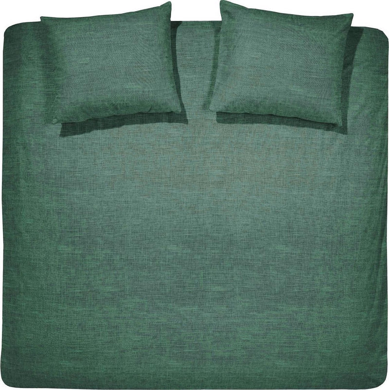 Copripiumino Cenerentola lyn - 2 persone - cotone - twin extra large - 260x200 220 cm - verde + 2 federe 60x70