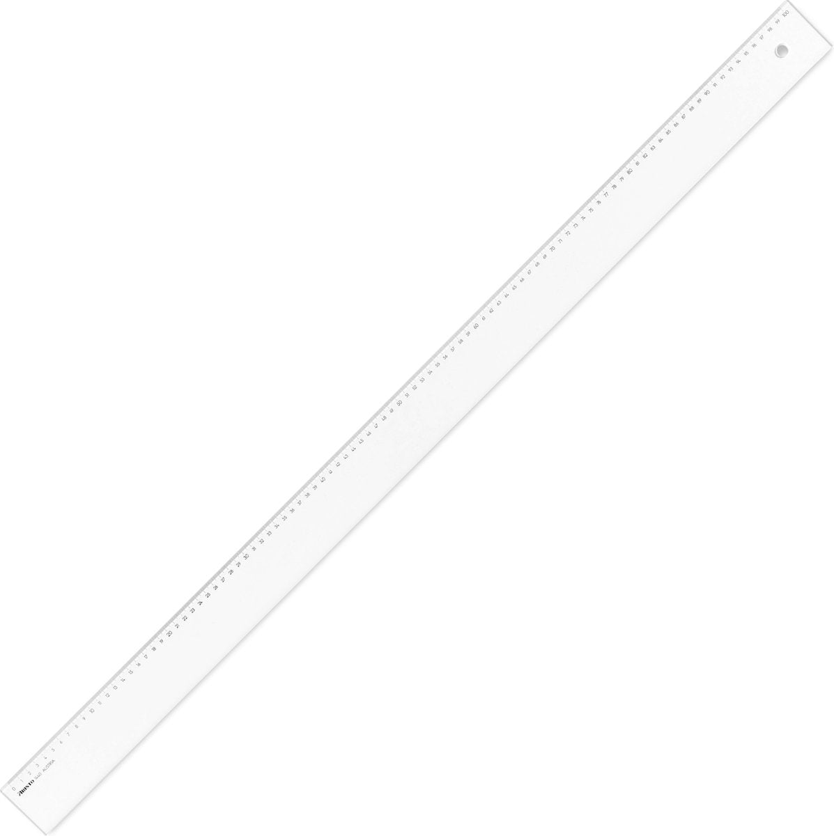 Righello Aristo - lunghezza 100 cm - scala mm cm - plexiglass cristallino - ar-1440
