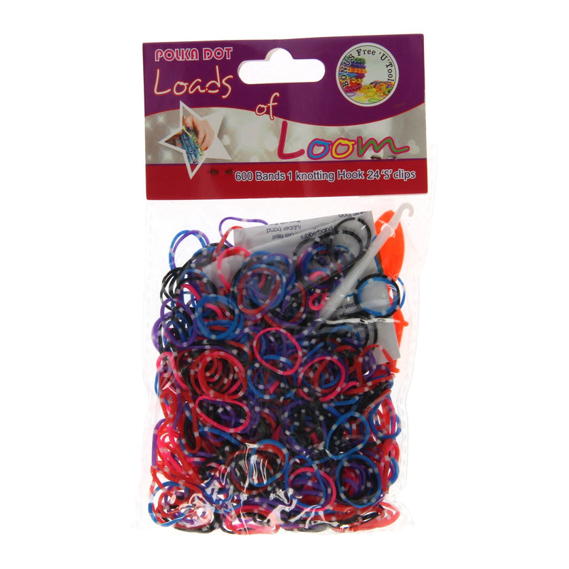 Bande Loom Loom Polka Dots Set, 600st.