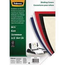 Tapa de encuadernación Fellowes 5373802 papel negro
