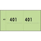 Blocco numeri sigel verde 53x105 mm 341g