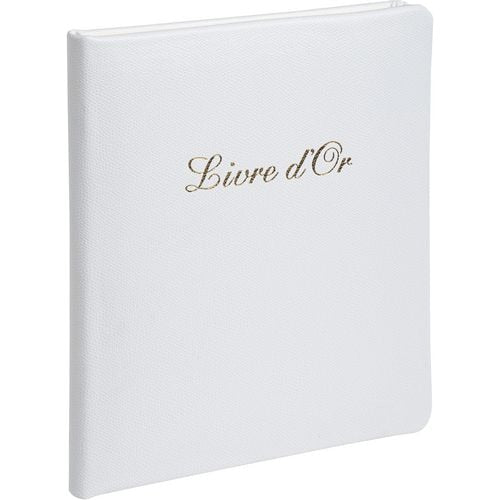 Guestbook exacompta 4712e cartoncino bianco, pelle