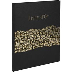 Guestbook exacompta 47981e black cardboard, paper