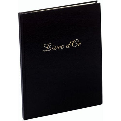 Libro de visitas exacompta 4981e cartón negro, PU, PVC