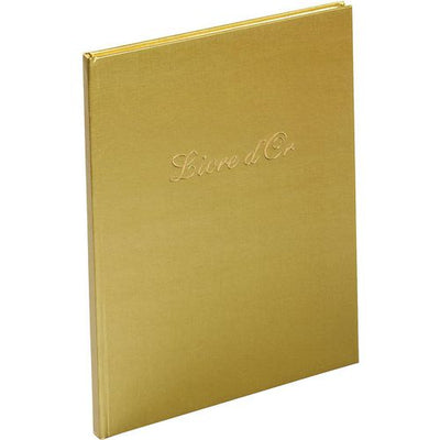 Libro de visitas exacompta 4989e cartón dorado, PU, PVC