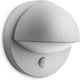 Philips LED Philips MyGarden June lámpara de pared con sensor - gris