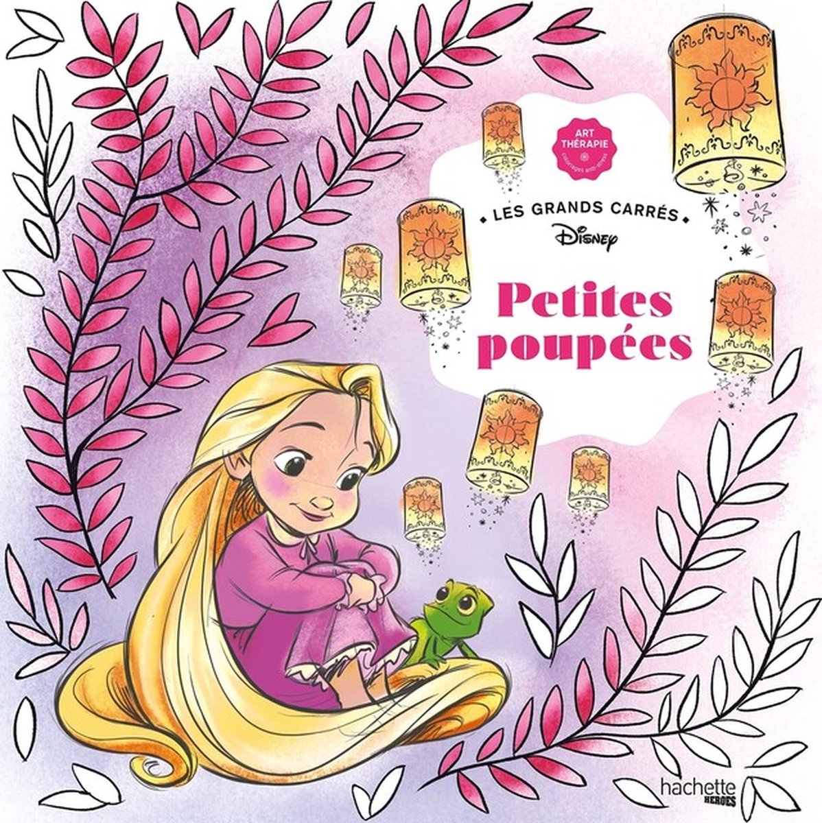 Hachette Heroes Disney les grands carrés - petites poupées - - libro da colorare per adulti