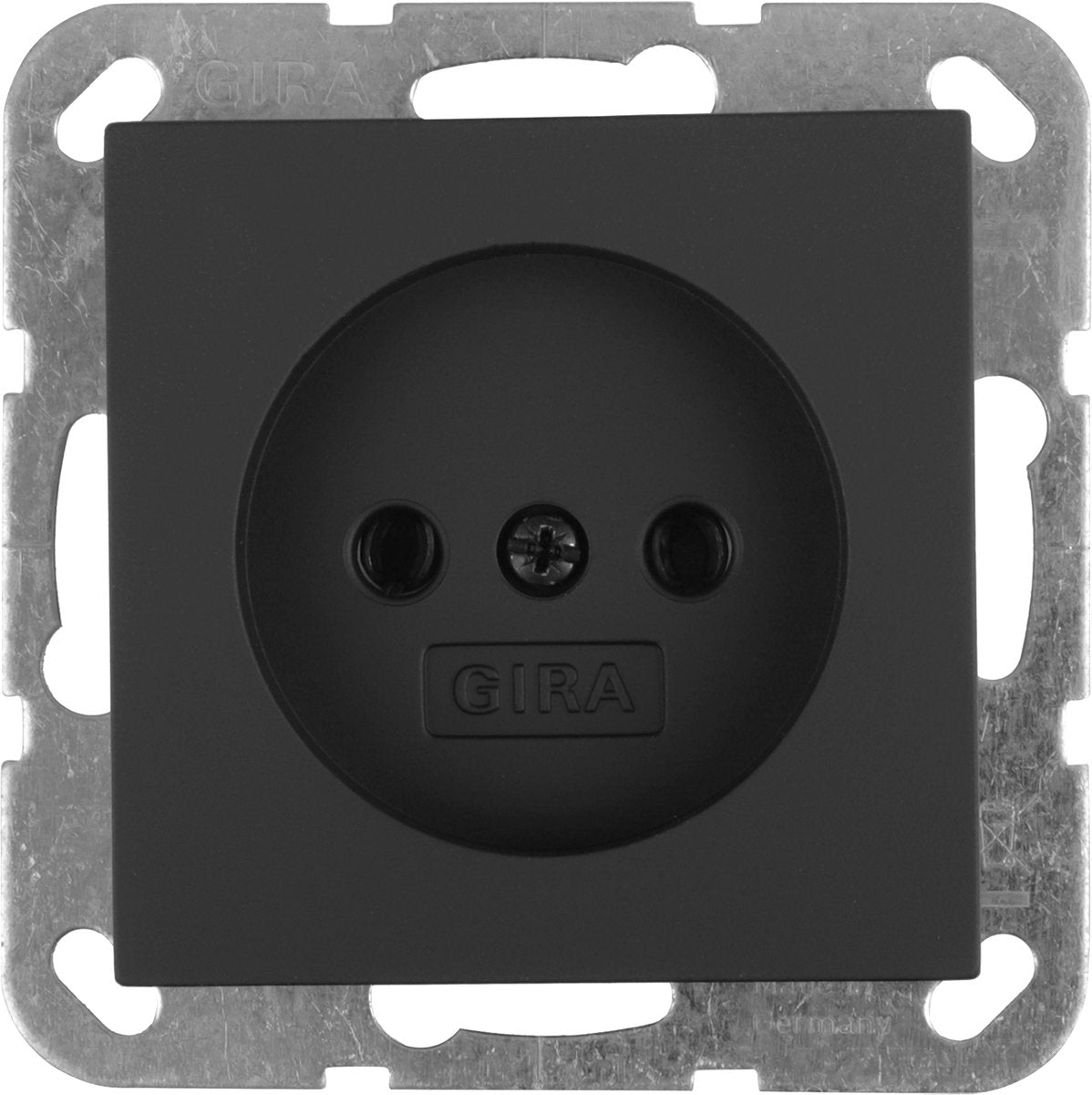 Toma Gira e2 - empotrada - 1 elemento - negro