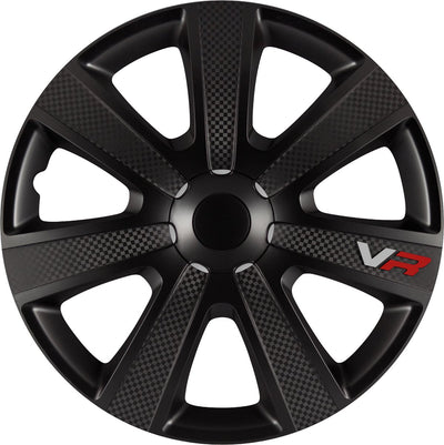Carpoint gorecki wieldoppenset vr carbon 13 zwart - 13 inch - wieldoppen