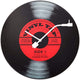 Rubinetto in vinile Nexttime – orologio da parete silenzioso – 43 cm – vetro – nero