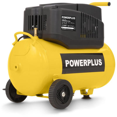 Compresor powerplus powx17250 - compresor de aire 1200w - 8 bar - barril de 24l - sin aceite
