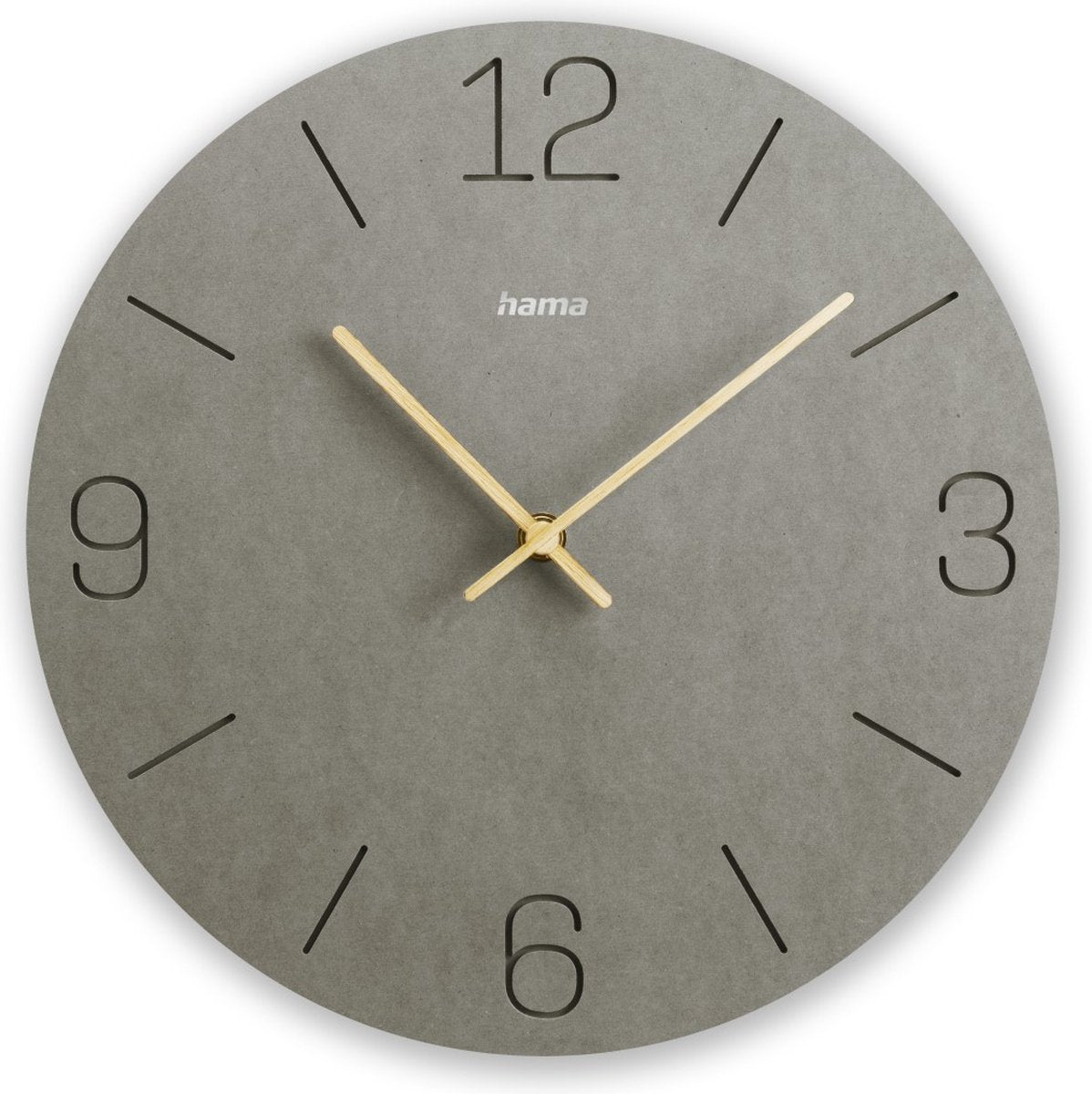 Reloj de pared Hama - Creta - Cuarzo - Analógico - Gris