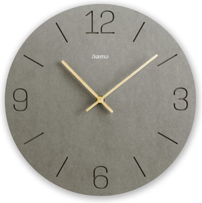 Reloj de pared Hama - Creta - Cuarzo - Analógico - Gris
