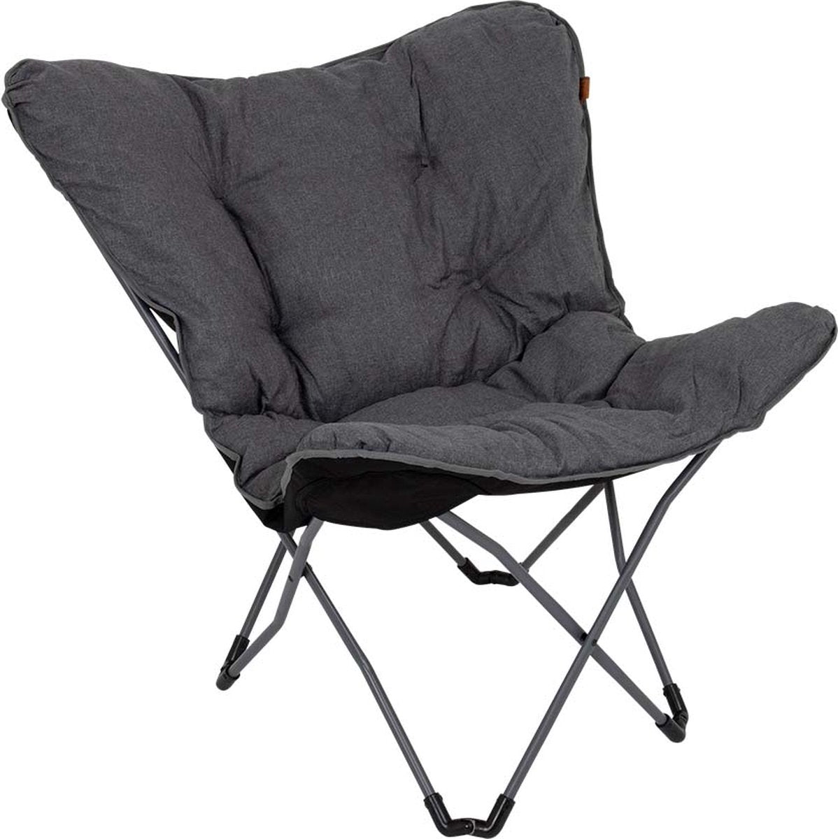 Bo-camp - urban outdoor - vlinderstoel - redbrigde - l - oxford polyester - grijs