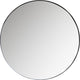 Woood doutzen spiegel - metaal - zwart - 115x115x5