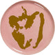 Serax - ottolenghi feast - serveerschaal - roze goud - 35 ø