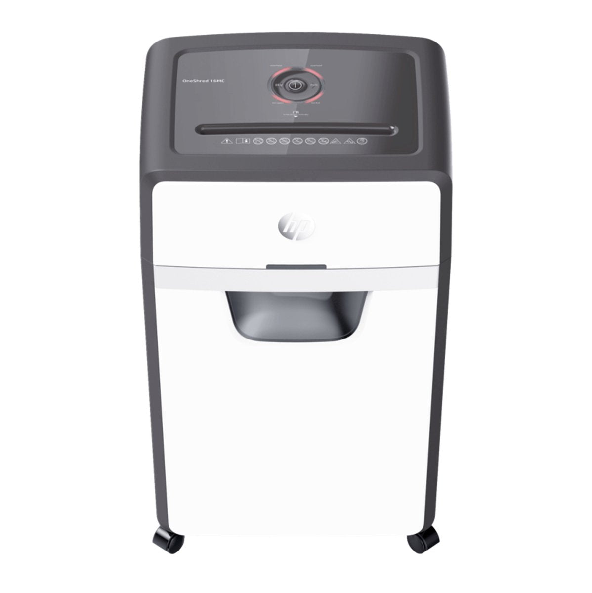 Distruggidocumenti hp oneshred 24cc - distruggidocumenti - livello di sicurezza p-4 - 24 fogli din a4 - taglio trasversale - 30 litri - professionale - uso ufficio - bianco