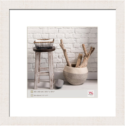 Walther home - marco de madera - tamaño de foto 40x40 cm - blanco polar