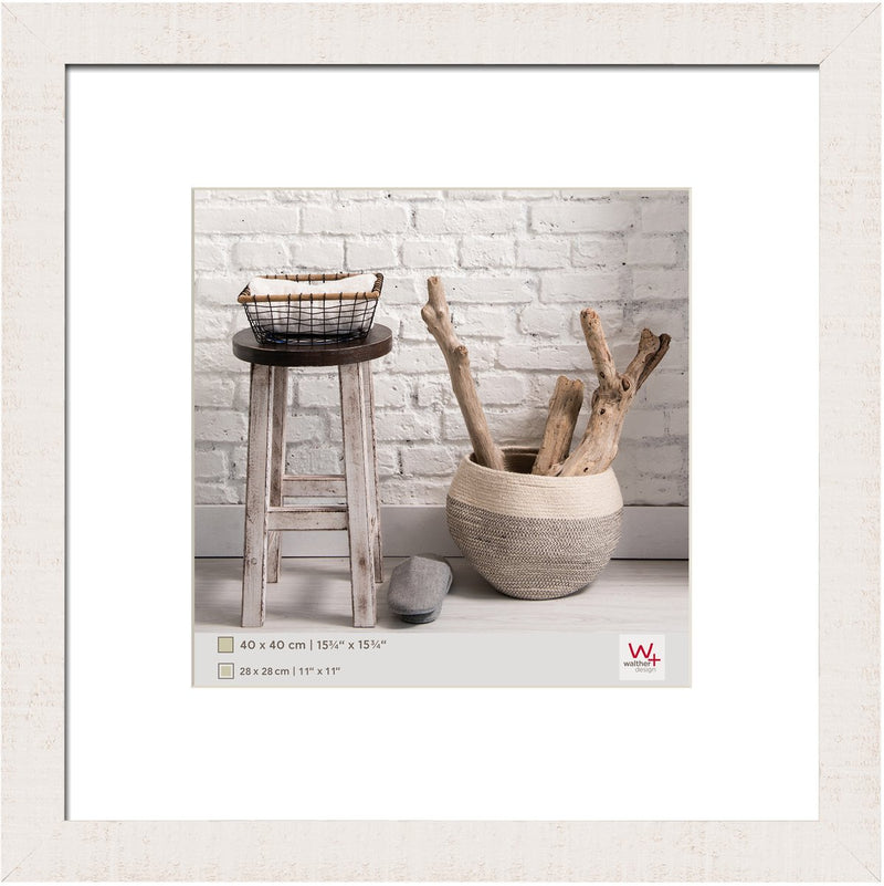 Walther home - marco de madera - tamaño de foto 40x40 cm - blanco polar