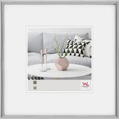 Walther galeria - cornice in plastica - misura foto 40x40 cm - argento