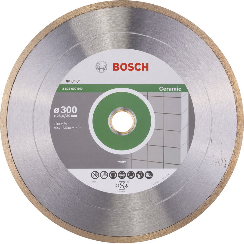Bosch - Disco da taglio diamantato standard per ceramica 300 x 30+25,40 x 2 x 7 mm