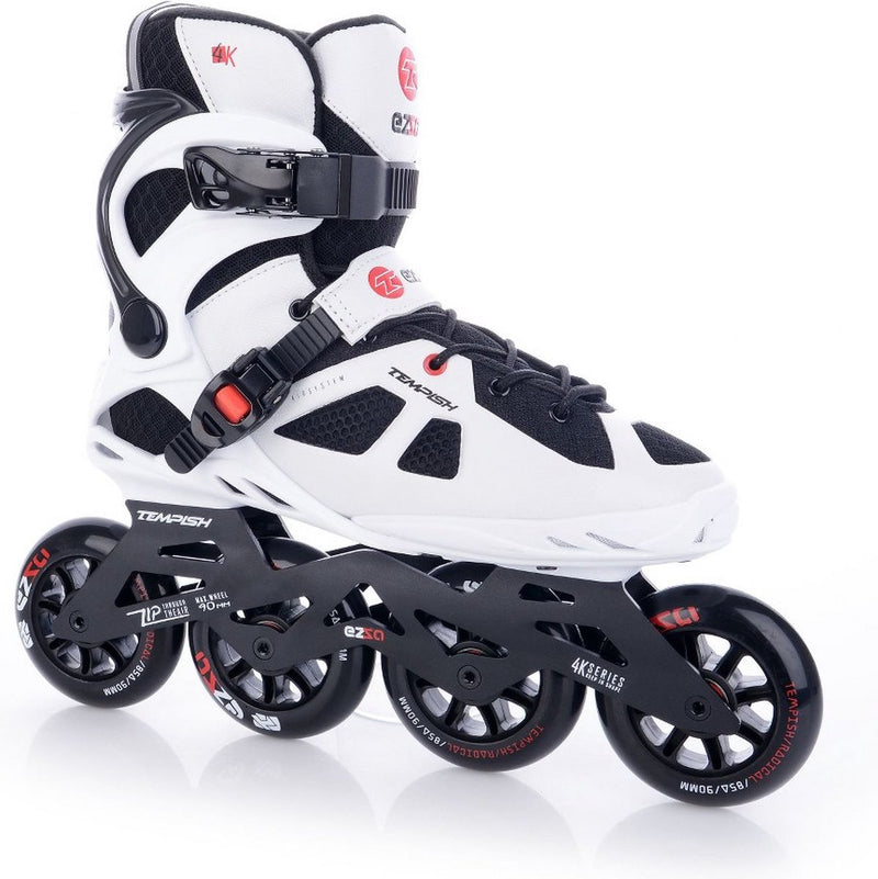 Tempish ezza 90 skeelers volwassenen – 4x90mm wielen – fitness inline skates – wit zwart – maat 39