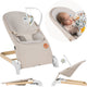 Lionelo lilac rocking chair - rocking chair - bouncer - 3 adjustable back positions - hypoallergenic bamboo upholstery - flat foldable - soft cushion - removable play arch - 3-point belt - anti-slip - lightweight - from birth - EN12790 certified