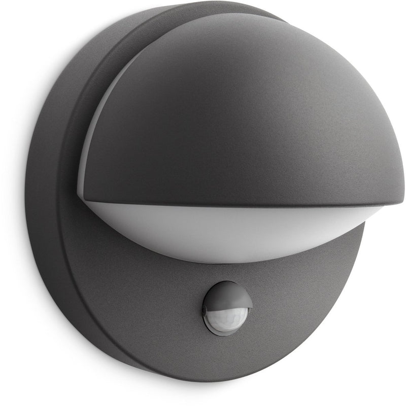 Lampada da parete per esterni Philips LED Philips June con sensore - antracite
