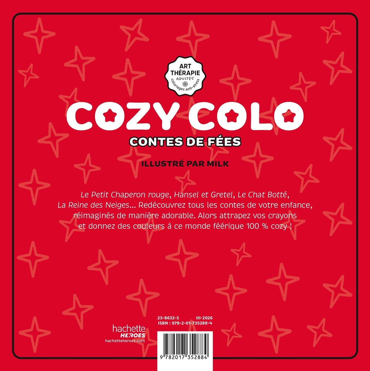 Hachette heroes – cozy colo – kleurboek – 170 g papier – enkelzijdig