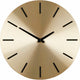 Reloj de pared con decoraciones de mica - oro negro - aluminio - d35,5 cm - reloj de pared